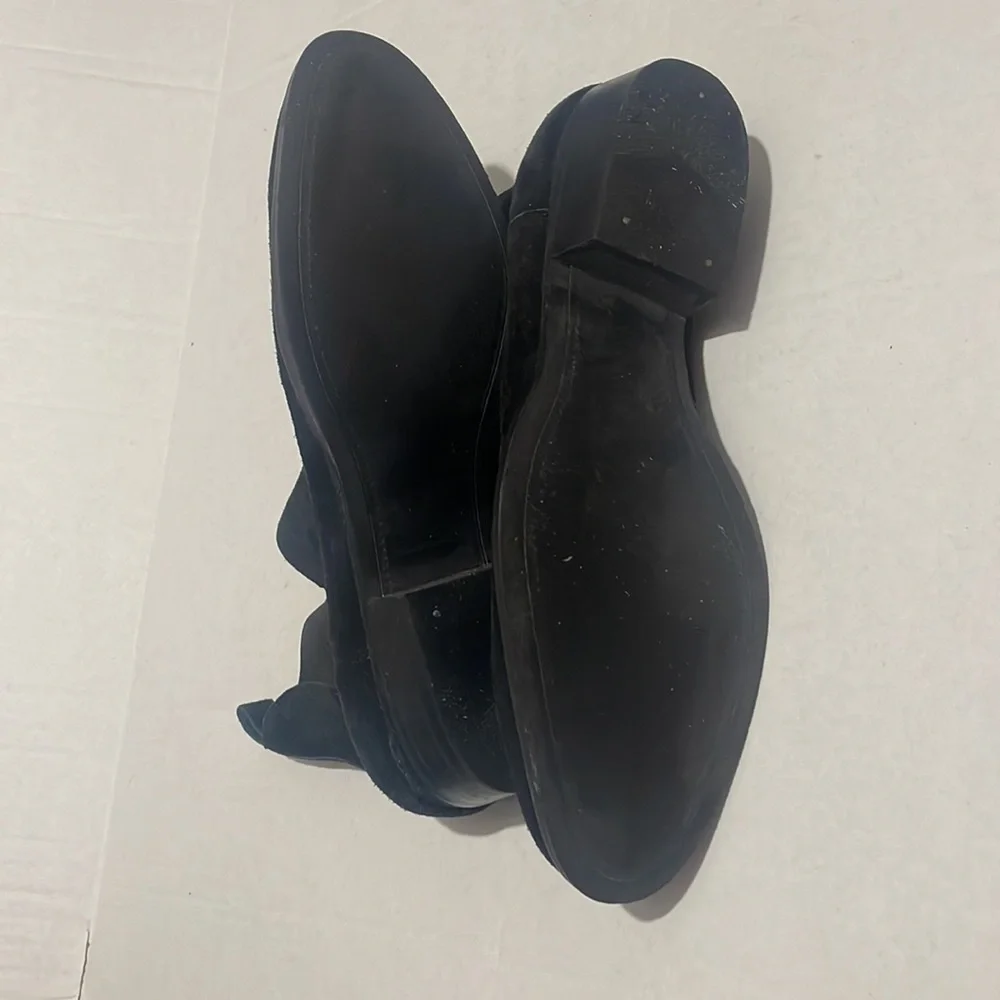 Topman Shoes size 10 (44) black Suede leather Boots - Picture 7 of 8